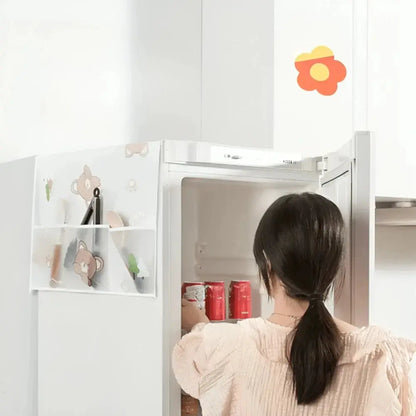 Fridge Cover Top | Cotton Cloth Anti-Dust Cover with Pockets BDesi